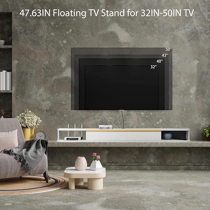 Floating TV Stand, Floating Shelves - Image 4