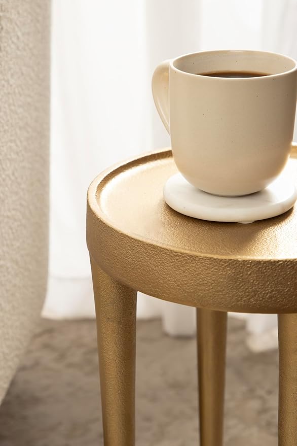 Kate and Laurel Rava Modern Round Metal Drink Table - Image 5