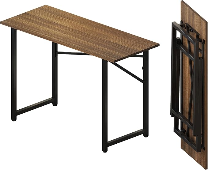 Folding Computer Desk 47 inch Writing Gaming Computer Camping Table, No by Lutown-TeenHome