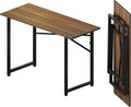 Folding Computer Desk 47 inch Writing Gaming Computer Camping Table, No by Lutown-TeenHome