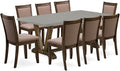 East West Furniture V797MZ748-9 9 Piece Modern Dining Table Set Includes a by EastWestFurniture