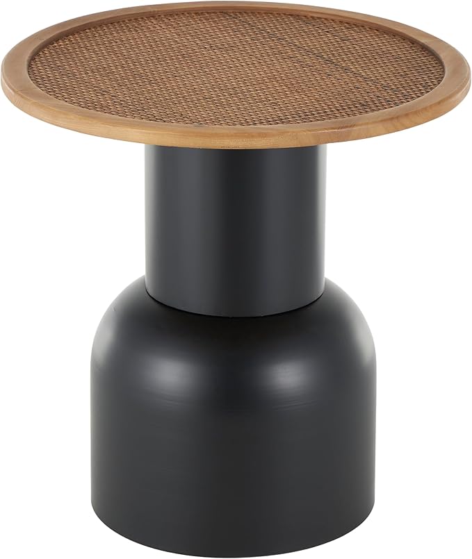 Deco 79 Metal Handmade Side End Accent Table Pedestal End Table by Deco+79