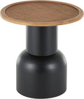 Deco 79 Metal Handmade Side End Accent Table Pedestal End Table by Deco+79