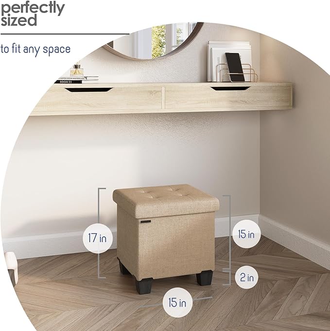 STORAGEBUD Storage Ottoman Cube - Image 8