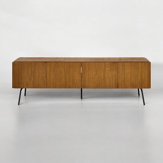 NTC Veil TV Stand with 4 Doors for TVs up to 75’’, Media Console with Vertical - Image 8