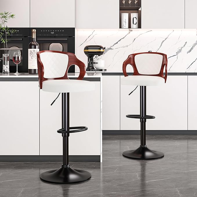 VECELO BarStools Set of 2, Counter Height Stools - Image 6