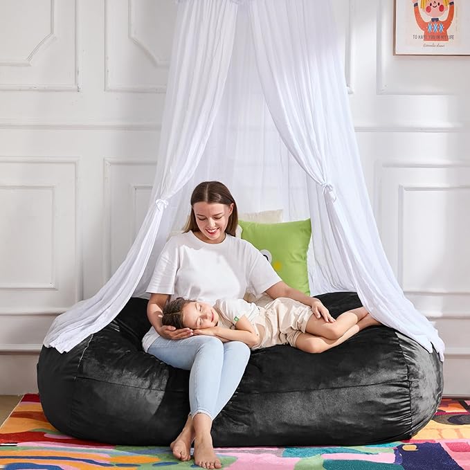 Hobestluk 4FT Bean Bag Chair Large Beanbag - Image 3