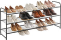 YMYNY Freestanding Shoe Racks, 3 Tiers Stackable & Adjustable Shoe Storage Shelf by High-qualityhomefurnishing