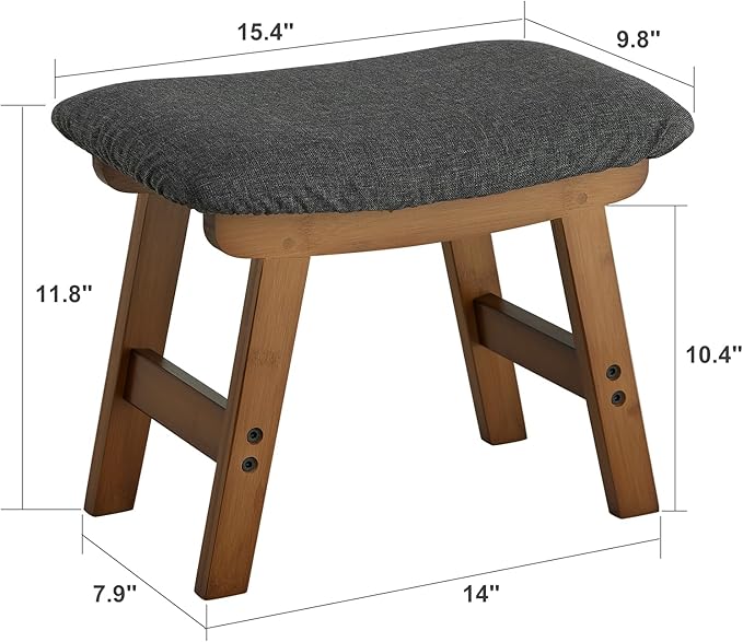 Foot Stool Ottoman Foot Rest Under Desk, Small Stool - Image 3