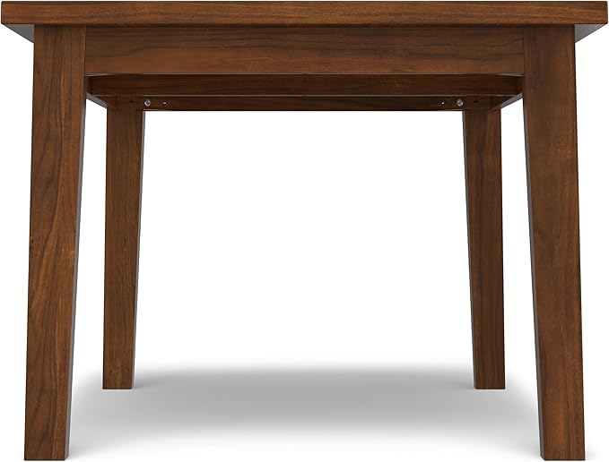 SIMPLIHOME Eastwood Dining Table, Solid Wood Walnut Veneer in Walnut, 66 x 40 - Image 7