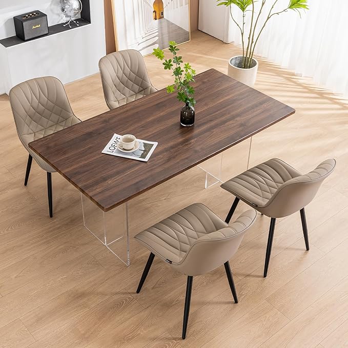 YOUNUOKE Dining Chairs Set of 2 Mid Century Modern Kitchen Chair Comfortable - Image 8