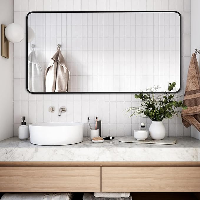 20x40 Inch Rectangle Bathroom Mirror - Image 3