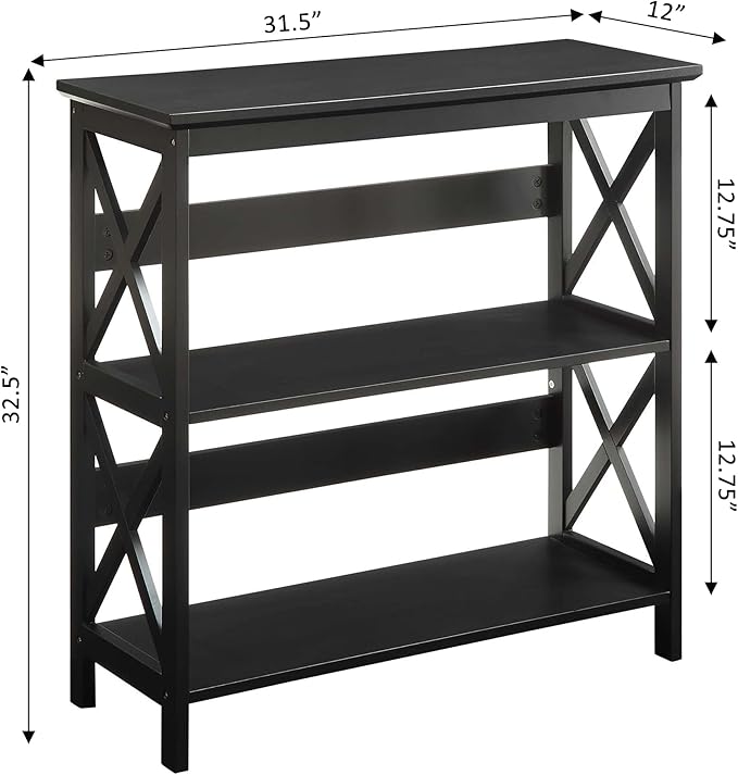 Convenience Concepts Oxford 3 Tier Bookcase - Image 3