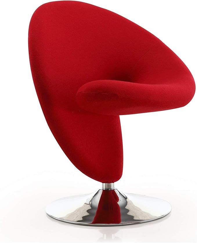 Manhattan Comfort Curl Swivel Accent Chair Set of 1 by ManhattanComfort