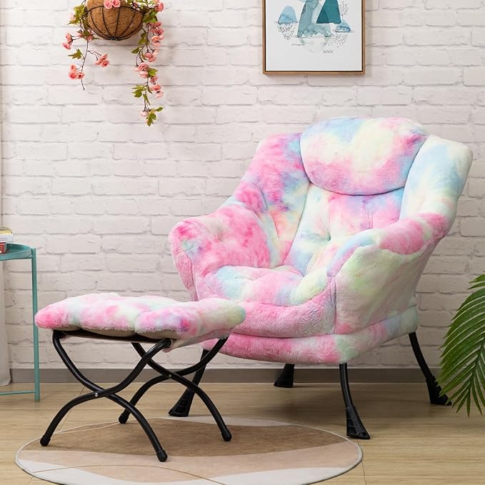 HollyHOME Faux-Fur Lazy Chair - Image 10