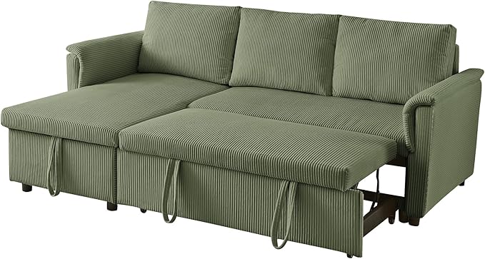 Ball & Cast Reversible Sectional Sofa Couch, L-Shape Sleeper Sofa Bed - Image 9