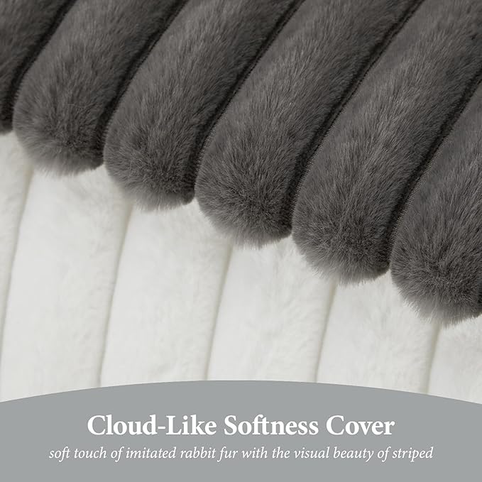 Super Comfy Lazy Sofa Chair, Soft Faux Fur Accent Chair - Image 3