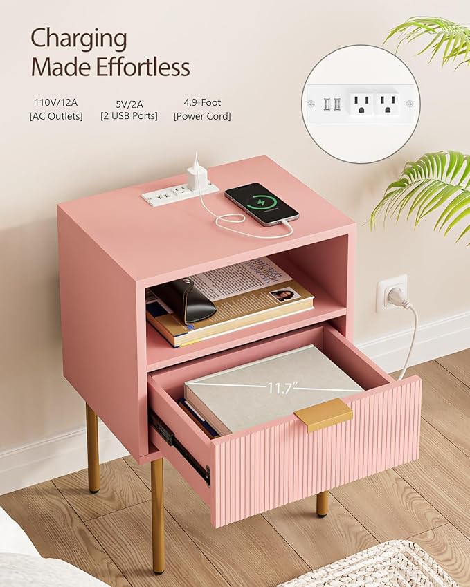 Nightstand, Morden Bedside Table - Image 3