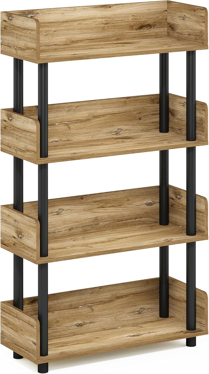 Furinno Turn-N-Tube 4-Tier Multipurposes Display Rack, Open Shelf Rack/Storage - Image 5