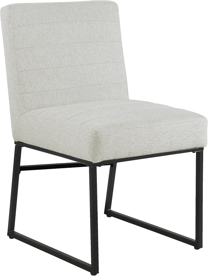 HomePop Channeled Metal Dining Chair by HomePop
