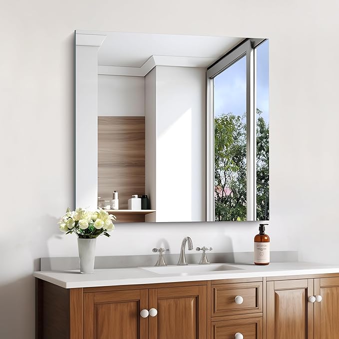 KOCUUY Frameless Mirror, Upgraded Shatterproof Unframed Design - Image 9