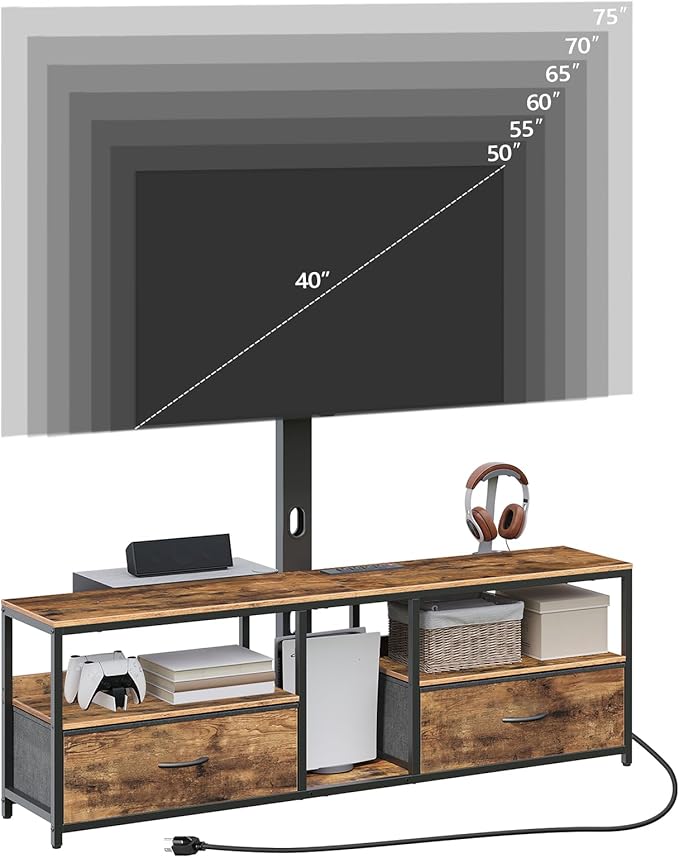 TV Stand with Mount for up to 75", Entertainment Center with Switch-Controlled - Image 7