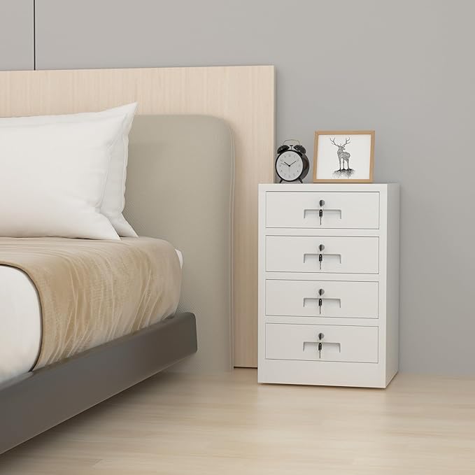 Metal Storage Cabinet with Lockable Drawers - Image 5
