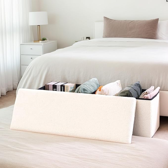 43 Inches Storage Ottoman Bench - Image 6