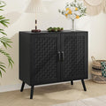 Black Buffet Sideboard Cabinet, Storage Cabinet by SmartFENDEE