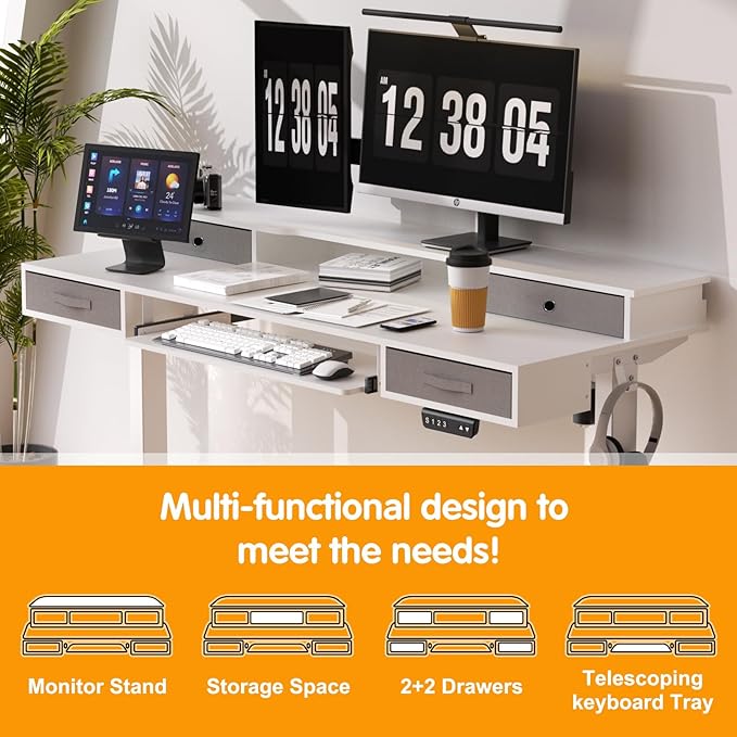 Electric Standing Desk, Ergonomic Adjustable Standing Desk - Image 5