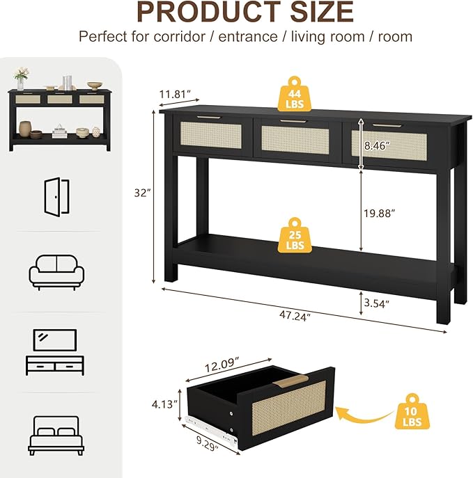 Luoxiao Entryway Console Table - Image 12