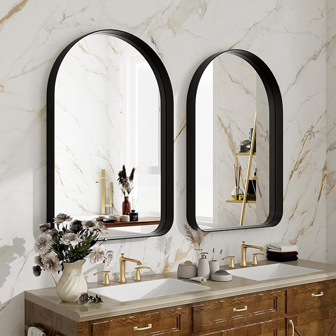 38"x26" Arched Bathroom Mirror - Image 4