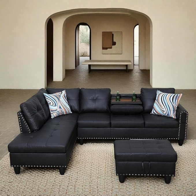 97" L Shaped Sectional Couch - Image 4