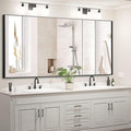 60x30 Inch Bathroom Mirror for Wall, Aluminum Frame Rectangle Rectangular by Bonverre
