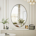 Koonmi Black Oval Bathroom Mirror, Oval Mirror by KOONMI
