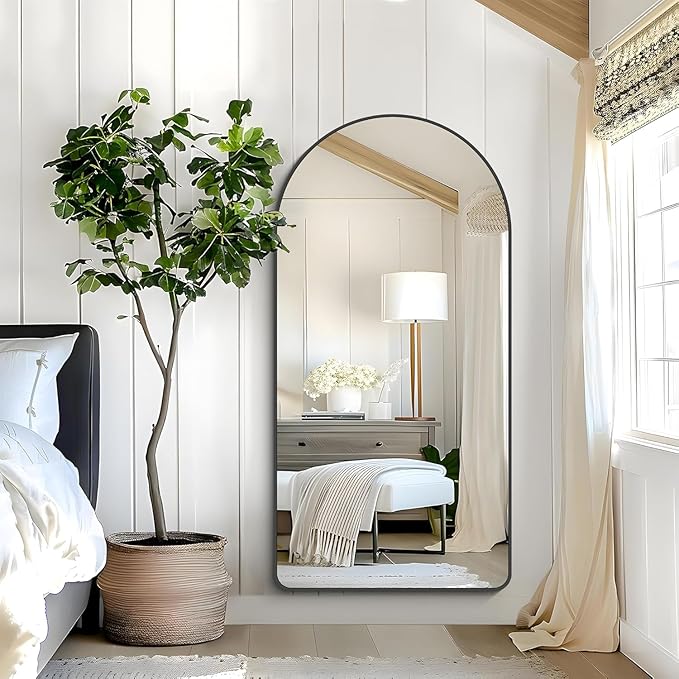 Arched Bathroom Mirror, Wall Mounted Mirror, Living Room, Hanging or Leaning - Image 4