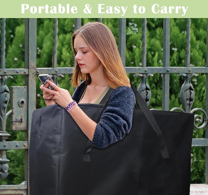 4/6/ 8 Foot Folding Table Storage Bag, Waterproof Heavy Duty Large Carrying Bag - Image 6