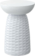SIMPLIHOME Boyd 13-inch Wide Solid Mango End Table in White, Contemporary-Style by SimpliHome