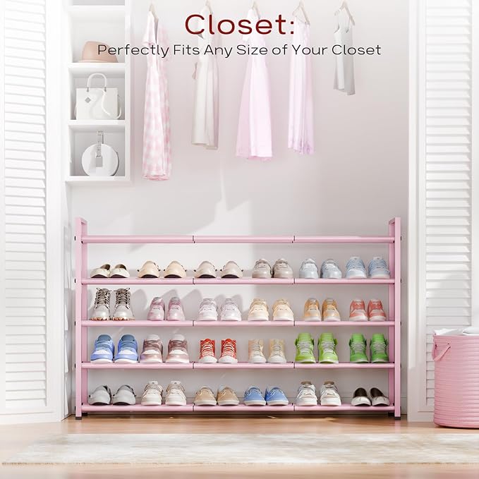 Bumusty 5-Tier Long Expandable Shoe Rack - Image 2