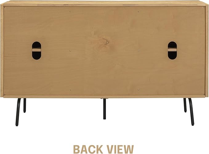NTC MOSSIC Sideboard with 2 Doors and 3 Drawers, Buffet Cabinet with Natural - Image 7