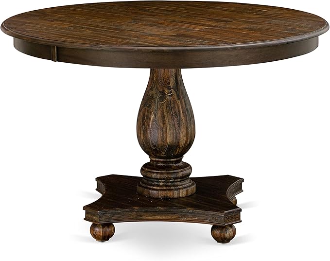 East West Furniture F2EL7-718 7 Piece Dining Table Set Consist of a Round - Image 3