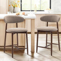 COLAMY Bar Stools Set of 2, Counter Height Barstools, Upholstered Counter Stools by COLAMYINC