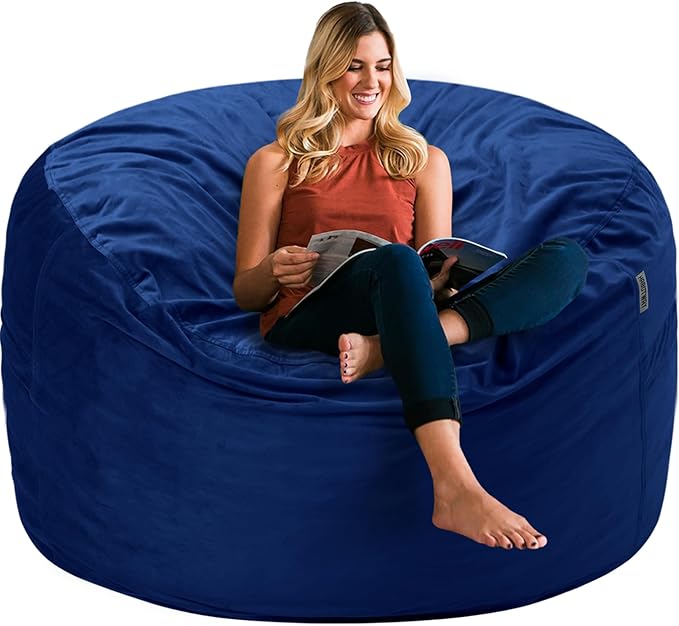 HABUTWAY Bean Bag Chair 3Ft Luxurious Velvet Ultra Soft Fur by HABUTWAYMakeYourLifeComfortable