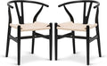 POLY & BARK Weave Dining Chairs – Mid-Century Modern Wishbone Dining Chairs by POLYBARK