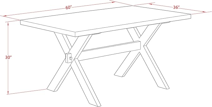East West Furniture X696AB106-6 6 Piece Dining Room Set Contains a Rectangle - Image 14