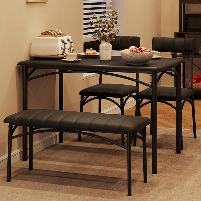 Dining Table Set for 4, Small Dining Table Set by SLEKVERSA