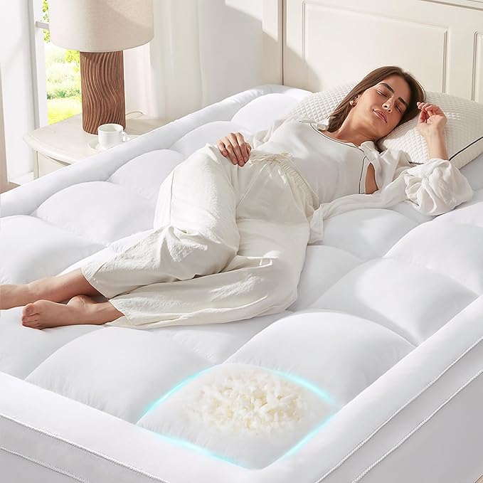 Anluoer Full Memory Foam Mattress Topper, Pillow Top Mattress Topper by Anluoer