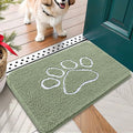 OLANLY Door Mat for Muddy Dog Paws 24x16, Ultra Absorbent Chenille Mud Doormat by OLANLY