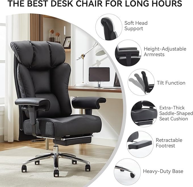 Efomao Ergonomic Office Chair 450LBS - Image 4