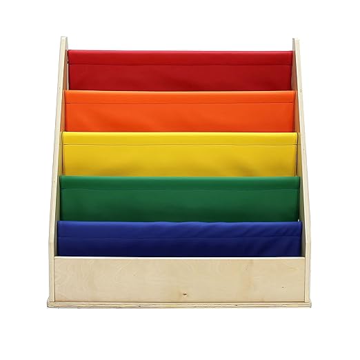 Factory Direct Partners 13745-AS Birch SoftScape Sling Book Display, 4-Shelf - Image 5